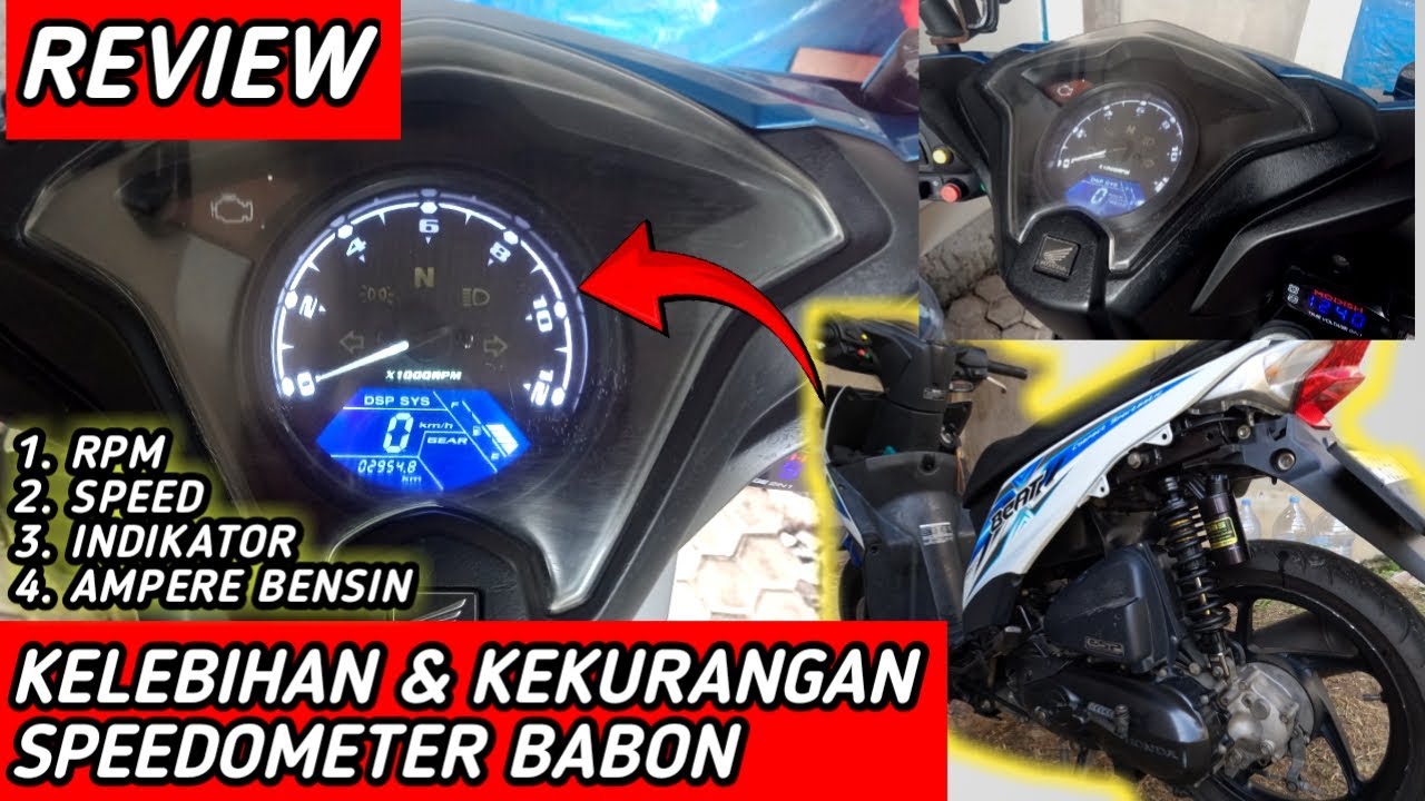 Review Kelebihan dan Kekurangan Speedometer Digital Babon di Beat FI