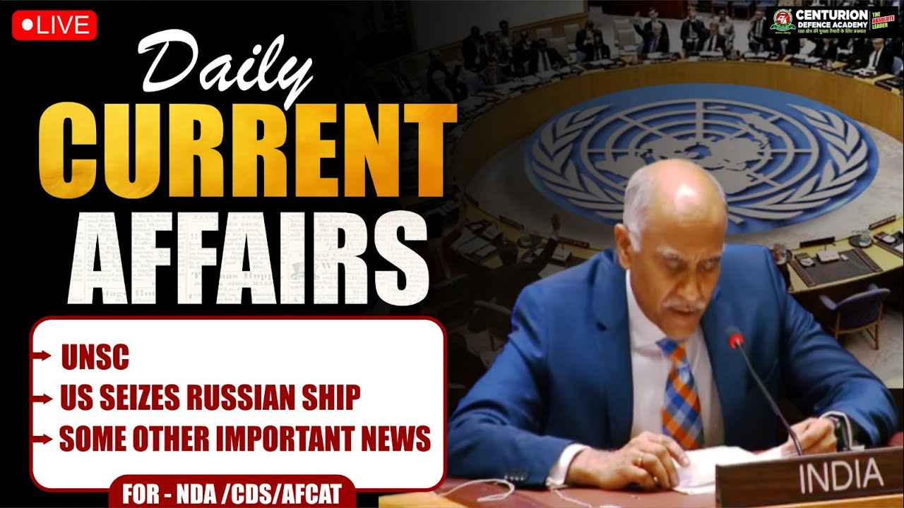 9th JANUARY 2026 Current Affairs | Daily Current Affairs Important Question for NDA/CDS/AFCAT