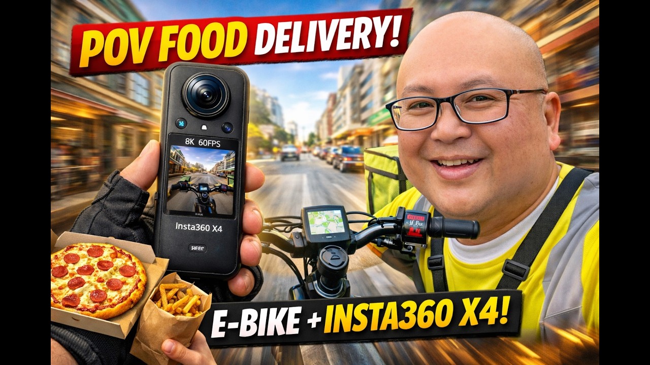 POV E-Bike Food Delivery with Insta360 X4 🚴‍♂️ | Alhambra to South Pasadena Full 360° Hustle! 🔥