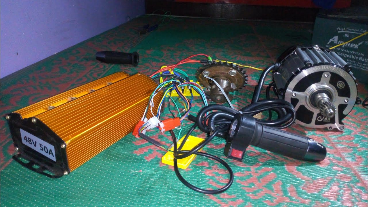 1000w motor kit connection with reverse and forward rotation by one switch