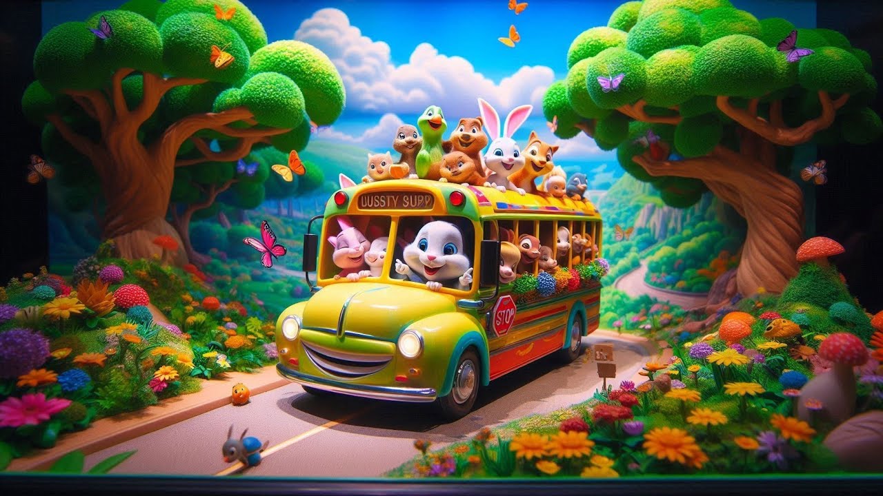 🎶EL AUTOBÚS DE LAS VOCALES🎶🎶Canción infantil 