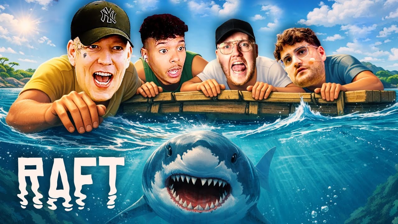 WIR FINDEN die GEHEIME INSEL😨🤩 mit ELI, TRYMACS, ZARBEX, WILLY, GTIME | Raft | SpontanaBlack
