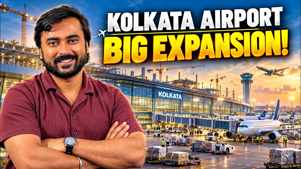 Kolkata Airport&rsquo;s BIG Expansion Explained! New Terminal, Cargo Hub & More Flights, New Apron Area