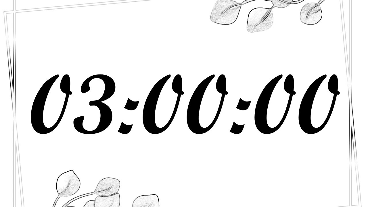 3 Hour Timer | 180 Minute Timer | 180 Minute Countdown with Music