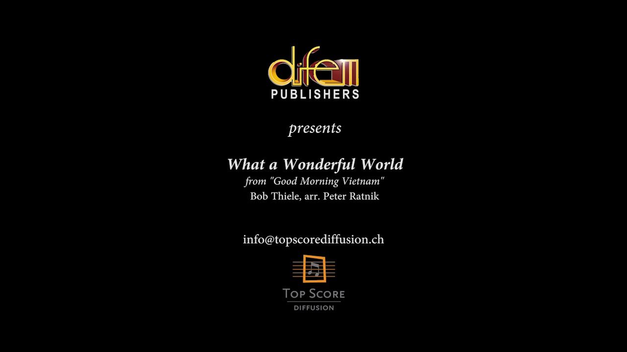 What a Wonderful World, Bob Thiele, arr  Peter Ratnik