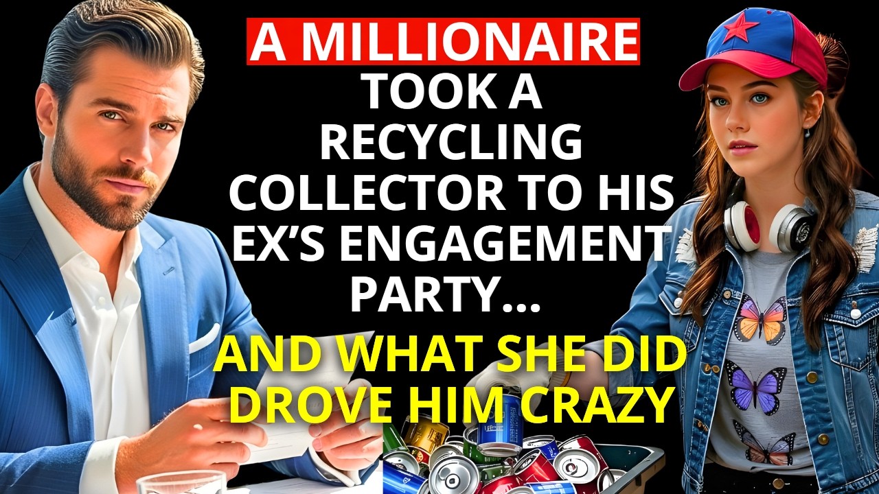 A MILLIONAIRE took a RECYCLING COLLECTOR to his EX&rsquo;S ENGAGEMENT PARTY&hellip; and what she did drove him cr