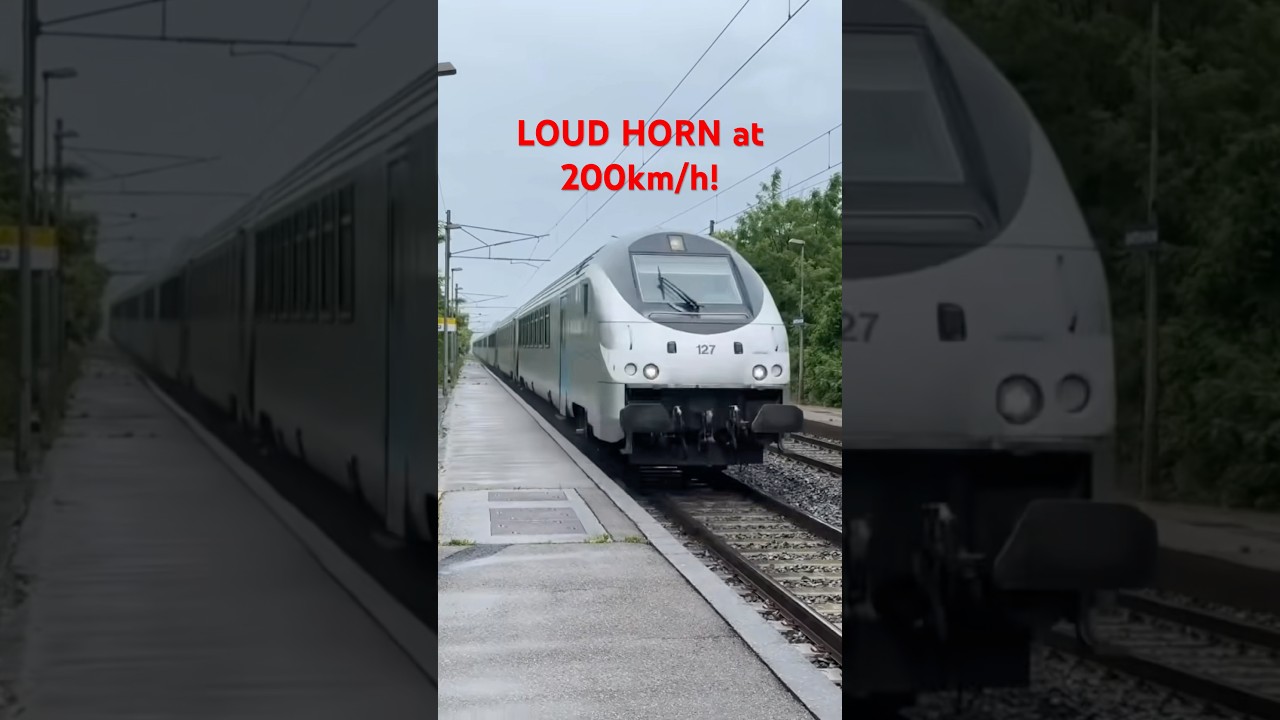 🇫🇷 FRANCE'S FASTEST REGIONAL TRAIN at 200km/h with Mega Horn! #shorts #viralshorts #blowup #fypシ