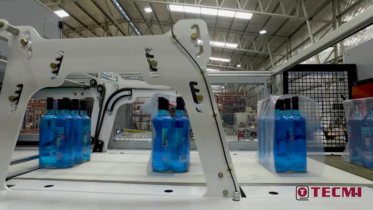 Overlap shrink wrapping machine. Model EV 750-35 CC.