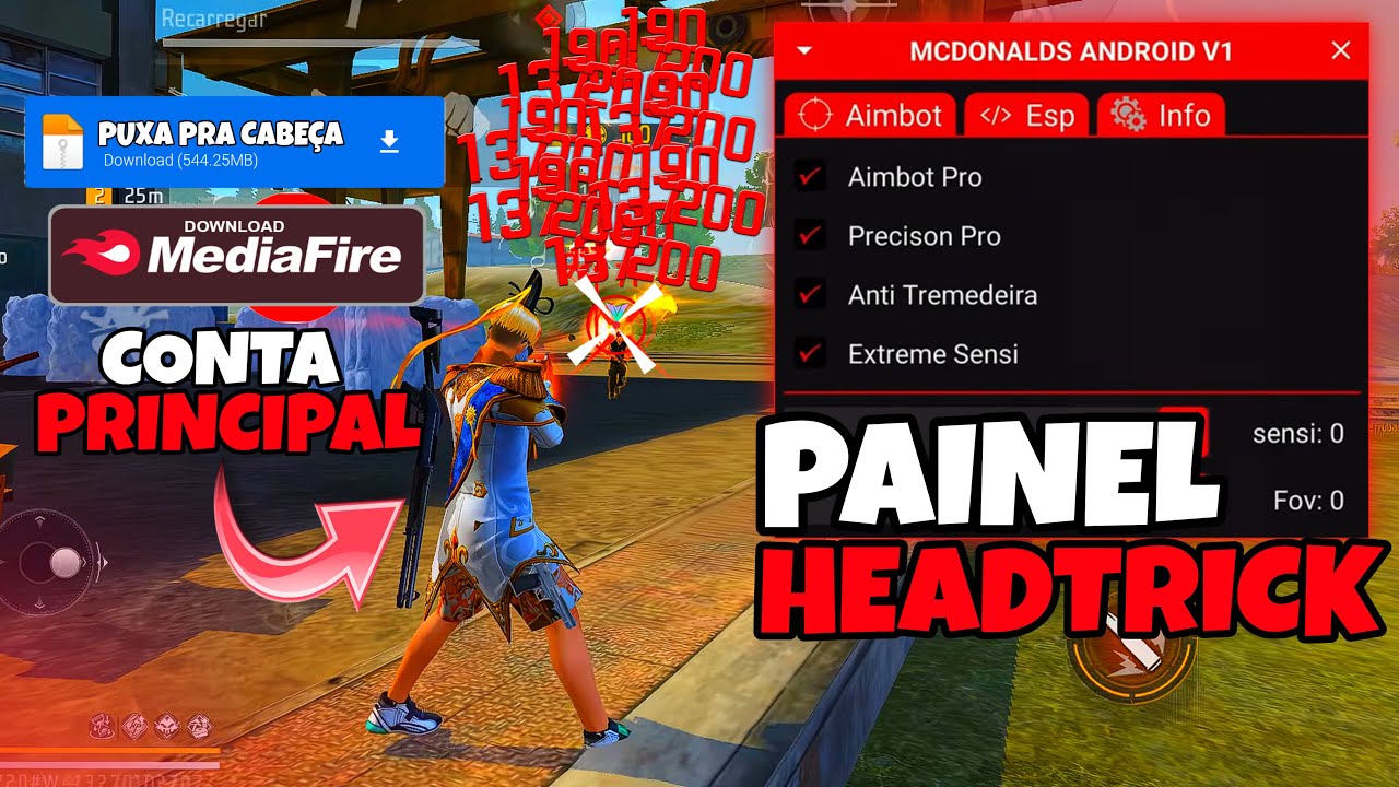 HEADTRICK EXTERNAL!! 🥶 PAINEL 97% HS MOBILE IOS E ANDROID 🤣 NOVO XIT LINK MEDIAFIRE 🎯
