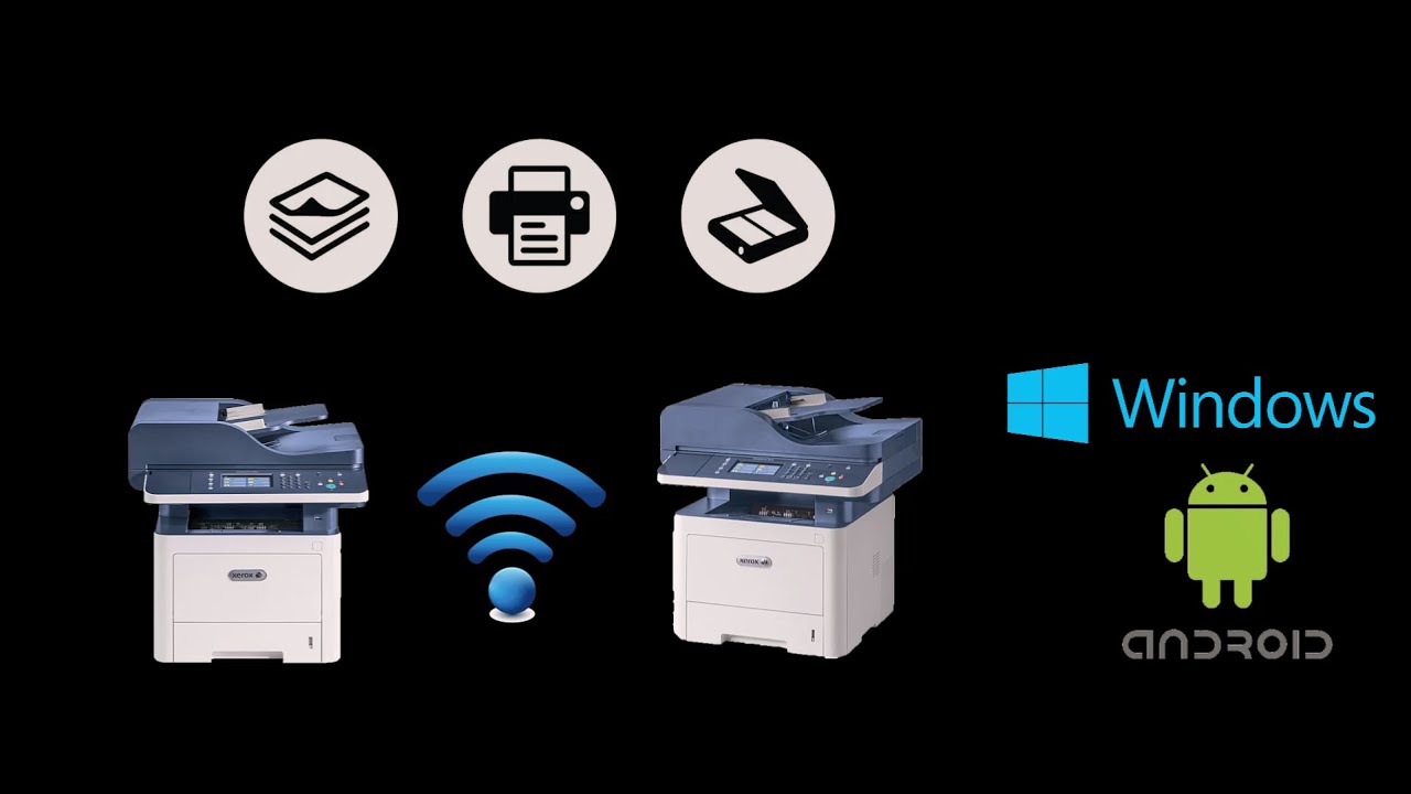 Xerox 3335/3345 Instalare, imprimare si scanare  wireless pentru Window & Android