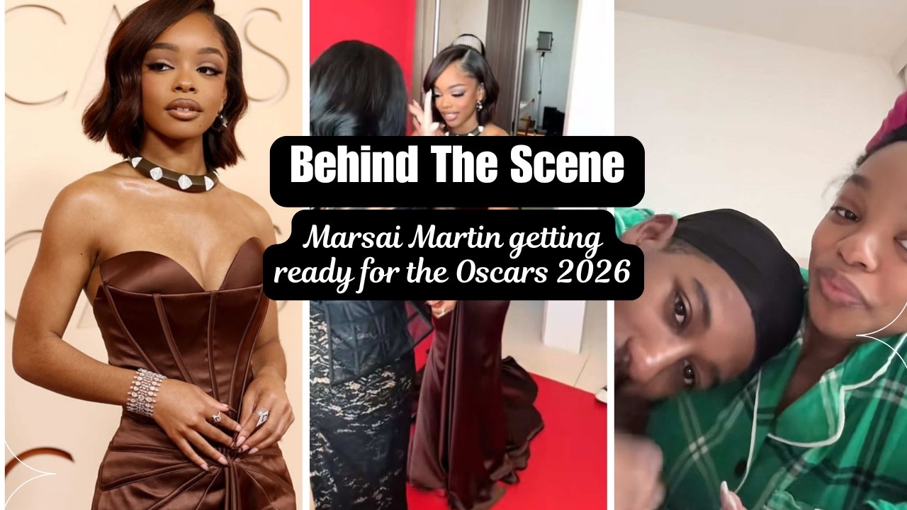 BTS of Marsai Martin getting ready for the Oscars 2026❤️🏆
