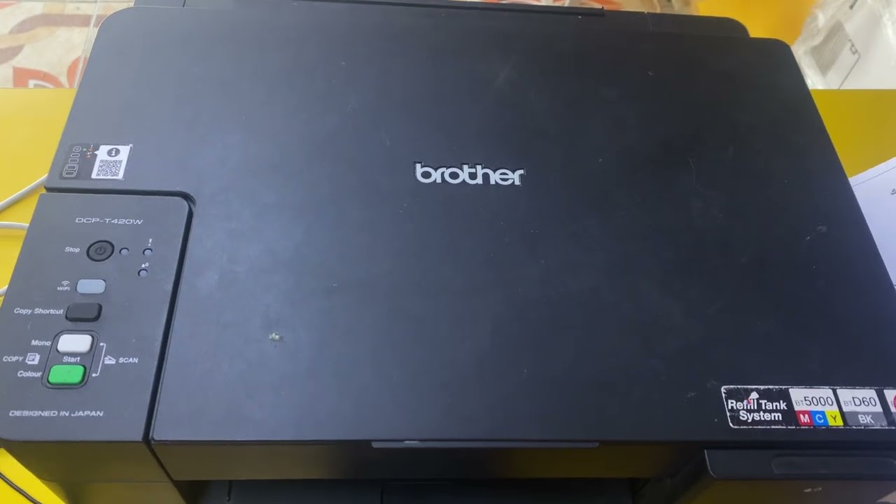 حل  مشكله الالوان بطابعه برذر T420w