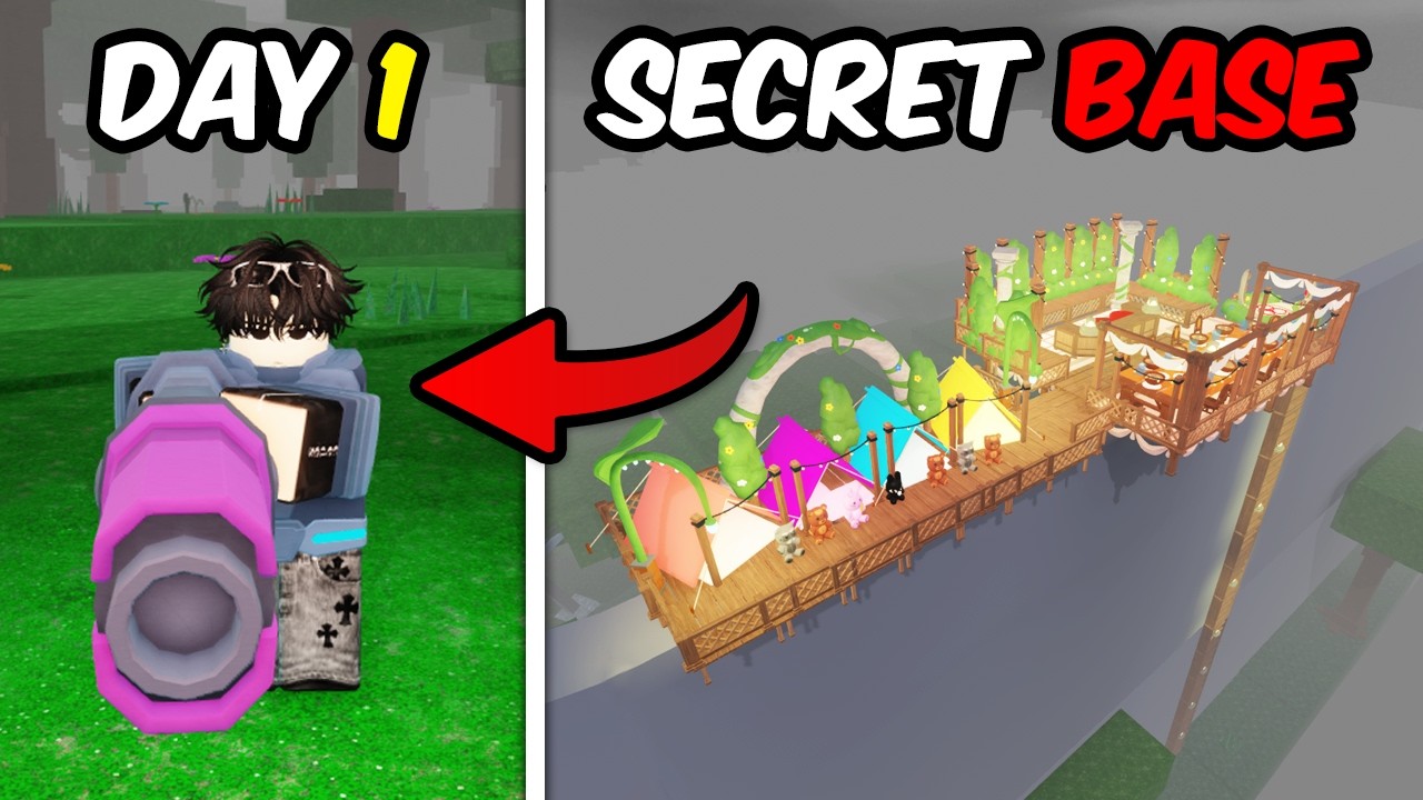 I built a SECRET BASE in 99 Nights in the Forest NEW UPDATE(ROBLOX)