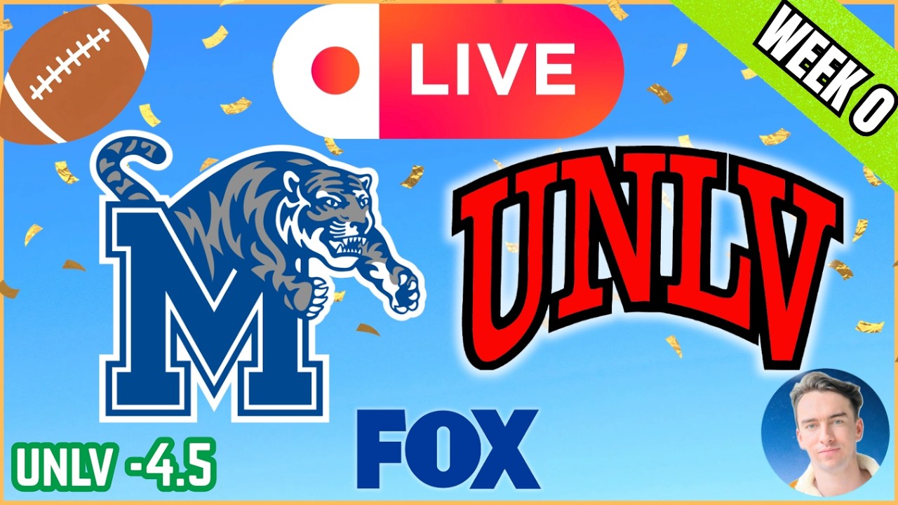 Memphis @ UNLV *LIVE* 🔴 College Football Week 0 Reaction 2026!