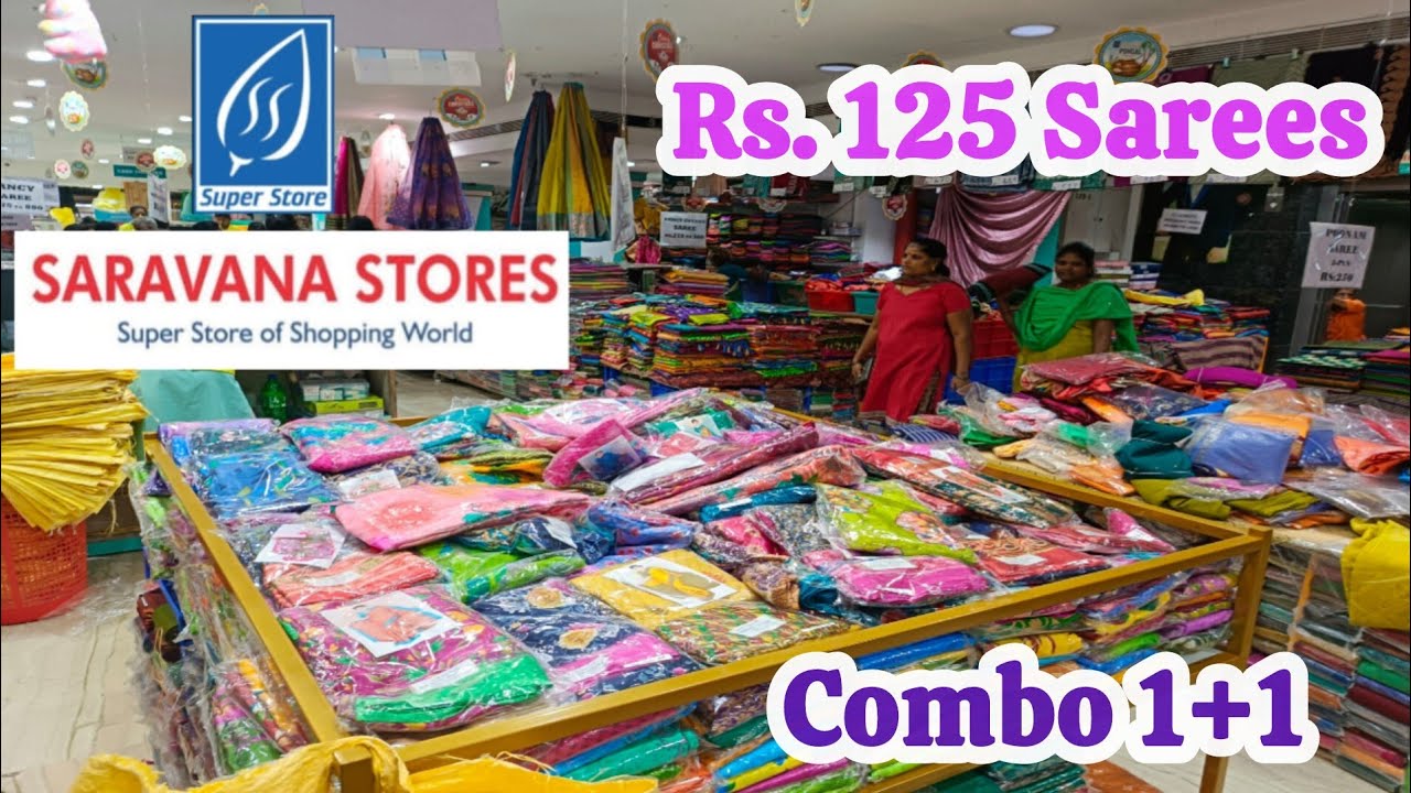 Saravana Store T.Nagar Chennai/ starting Rs. 125 Cotton Sarees/ Combo 1+1+1