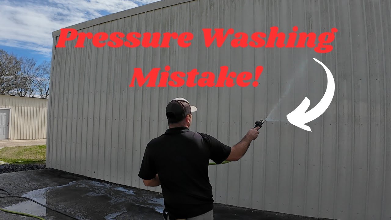 How To Pressure Wash A Metal Building