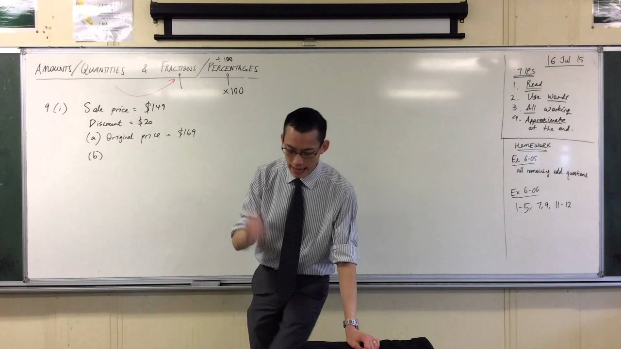 Percentages & Quantities (3 of 3: Discount Example)