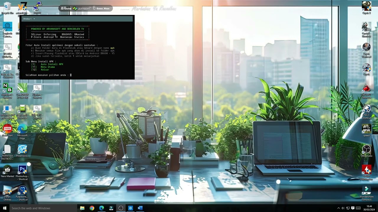 Fitur Special FW Realunix Pro Pasang APK Automatic