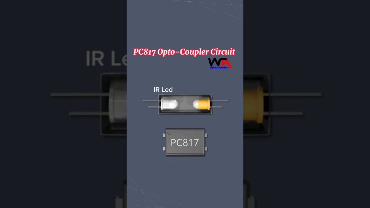 PC817 Opto-Coupler Internal Circuit Working #optocoupler #pc817 #3danimation #diyelectronics