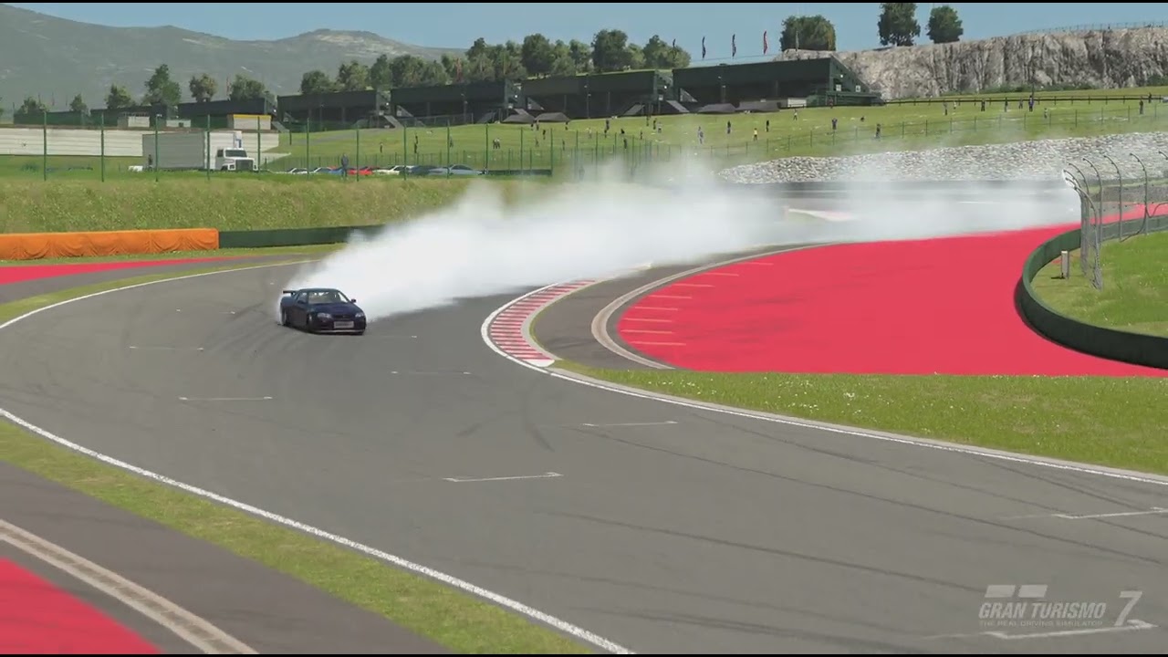 レイク.マジョーレ逆走 R34 GTR Z-tune drift😀