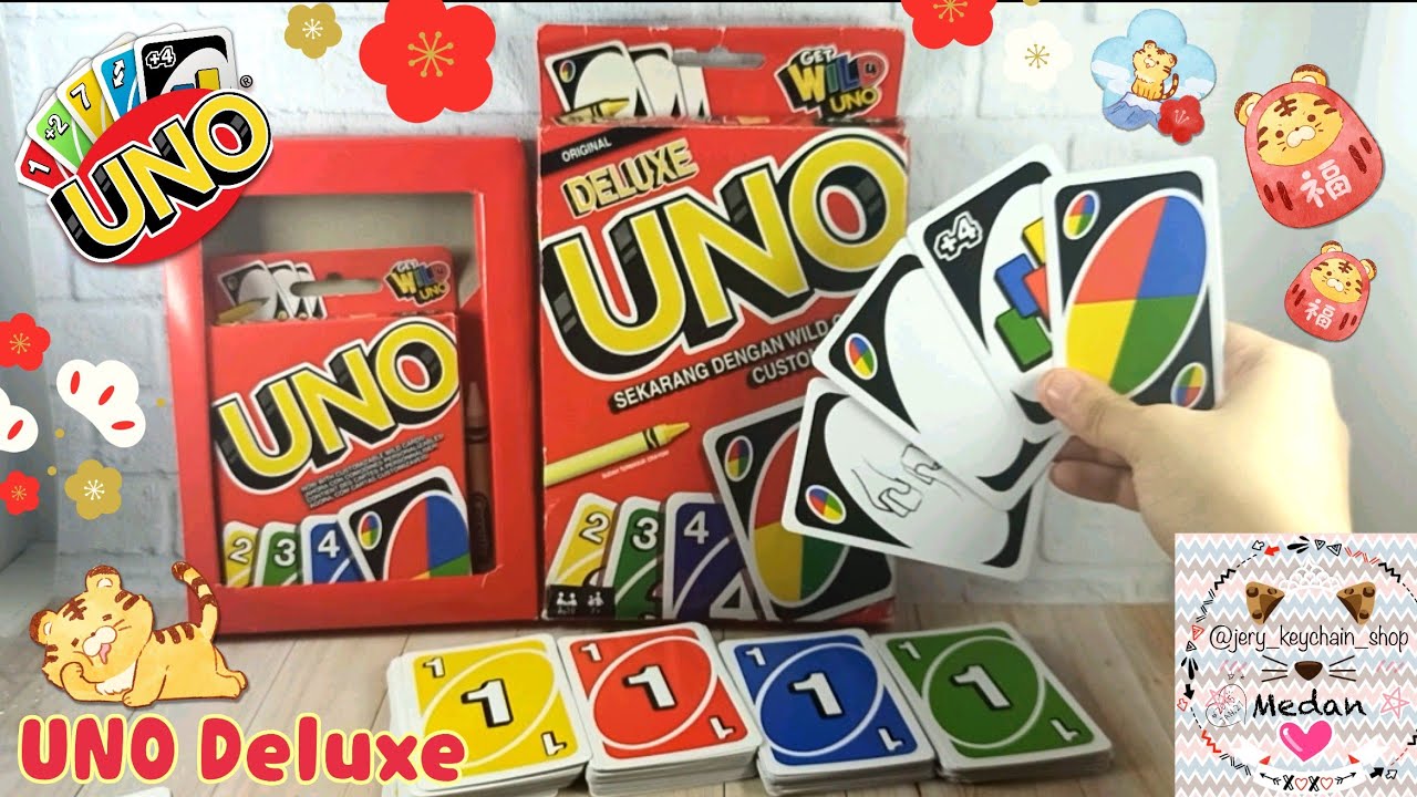 Unboxing Official UNO Deluxe❗Card Game Edition | Indonesia 🇮🇩