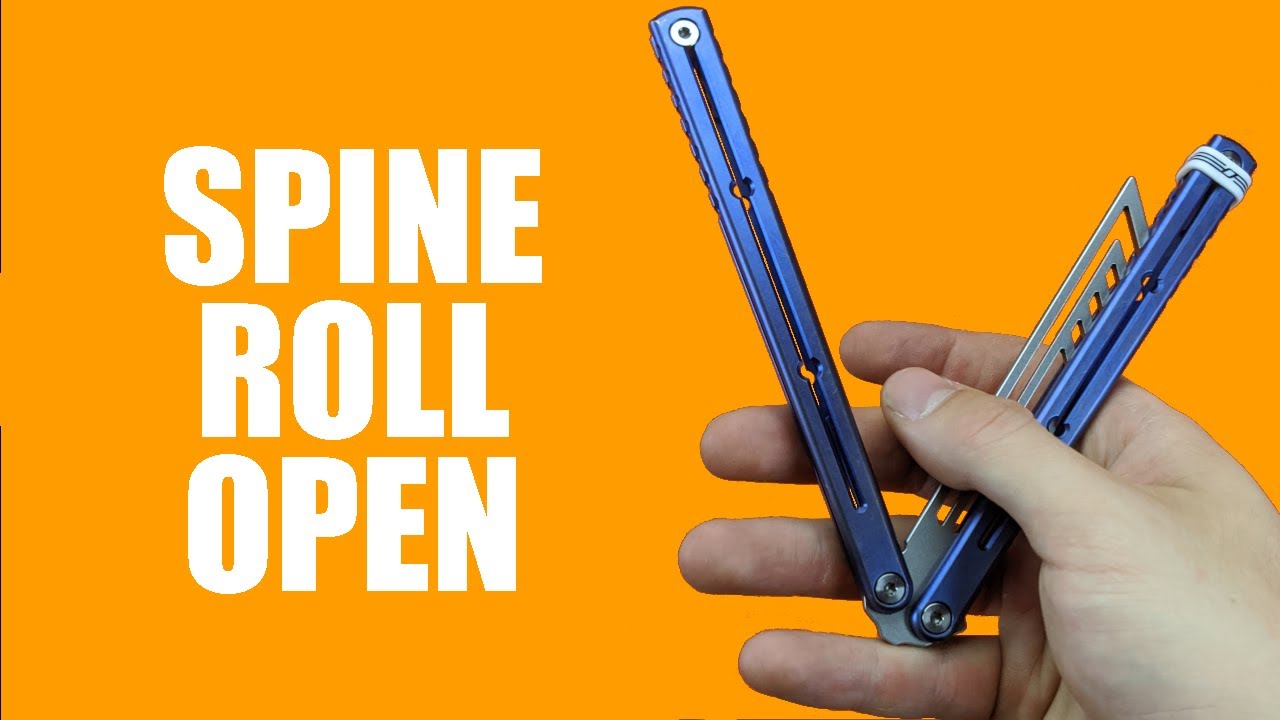 Balisong Tutorial - (Spine Roll Open) - Intermediate #15.4