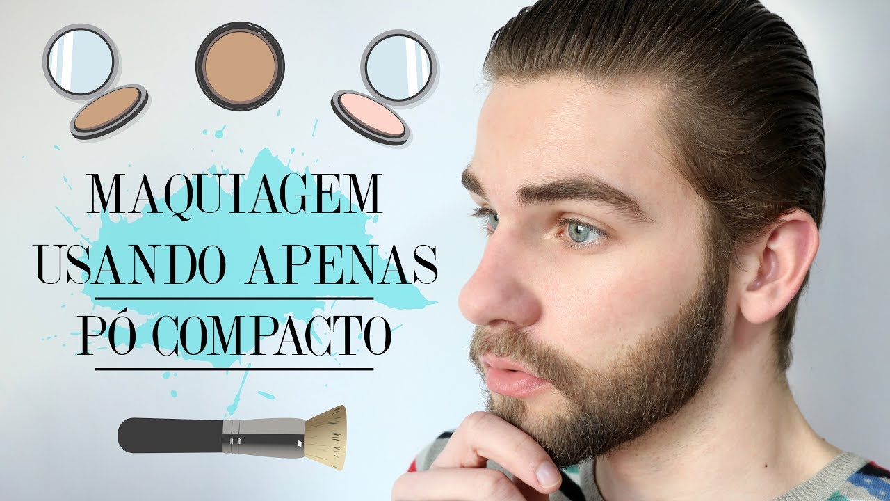 MAQUIAGEM MASCULINA - USANDO APENAS PÓ COMPACTO ► LINCOLN BRINIAK