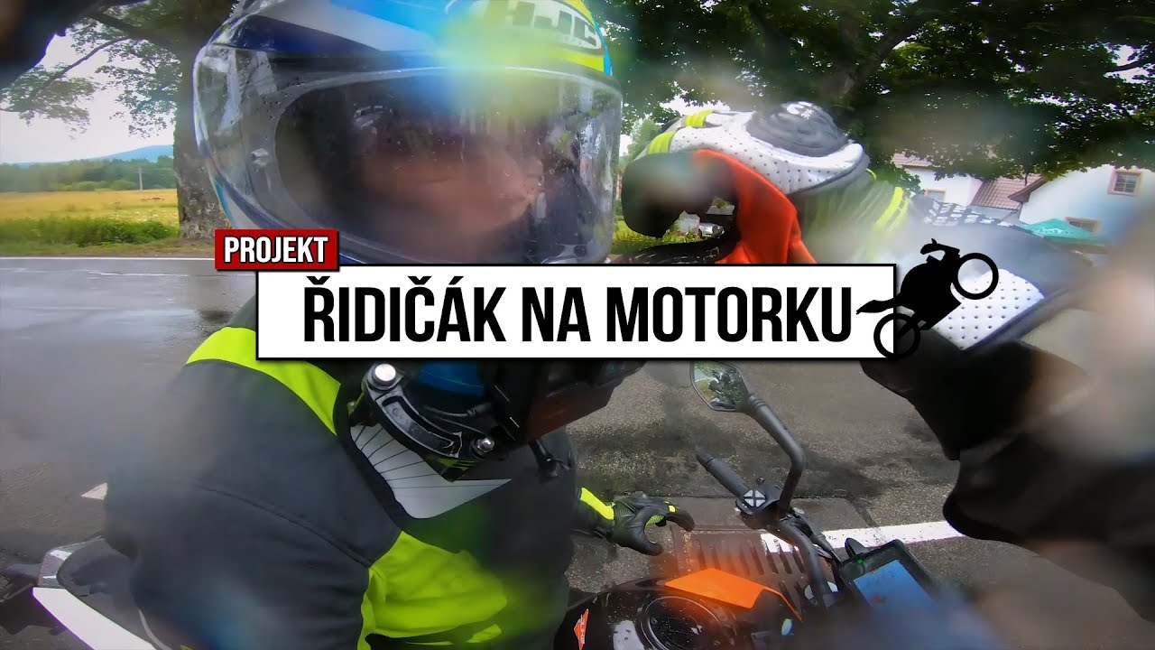 VŮBEC NIC NEVIDÍM! JÍZDA ZA DEŠTĚ POKRAČUJE  | MOTOŠKOLA | ŘIDIČÁK NA MOTORKU | ZDOKONALOVACÍ KURZ