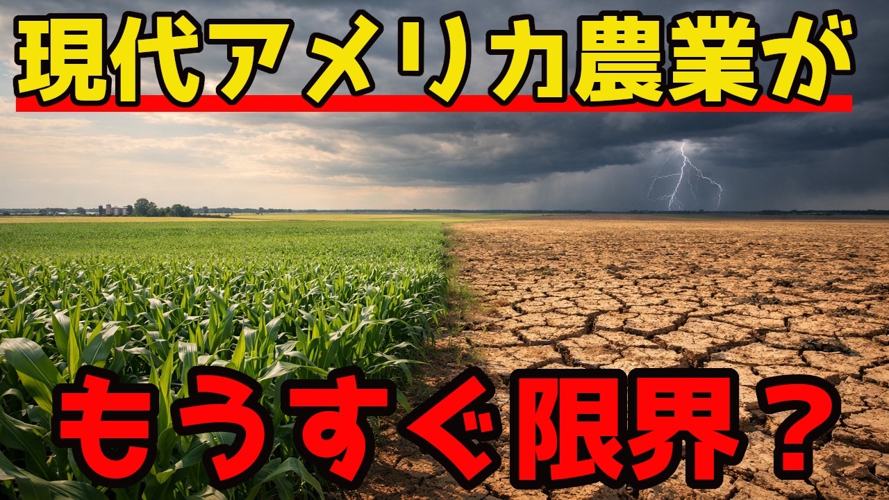 現代アメリカ農業に限界が...？まさかの理由で追い込まれている。