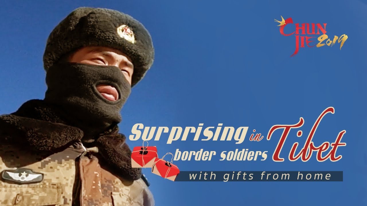 Surprising border soldiers in Tibet with gifts from home