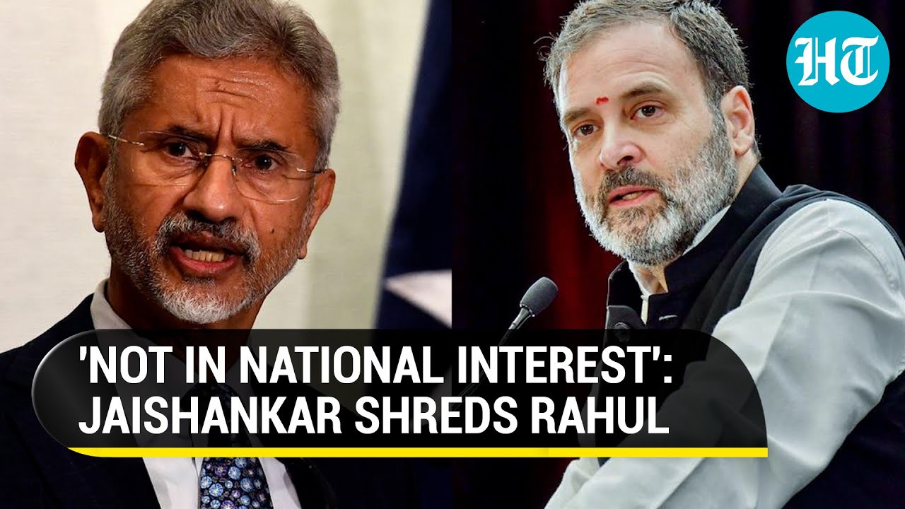 'Rahul's Habit...': Jaishankar's blunt response to Congress leader's attacks during foreign trips