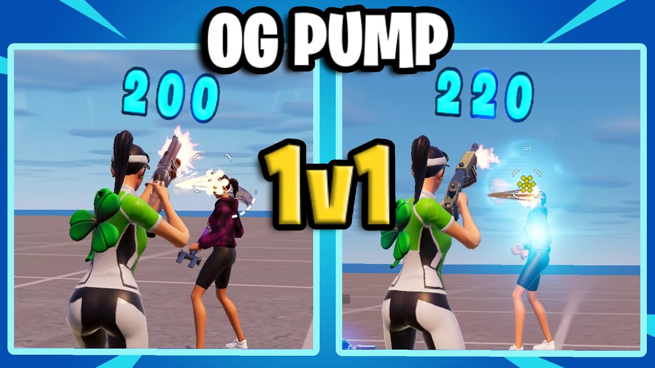 OG Pump 1v1 in Fortnite Creative with 200 pumps!