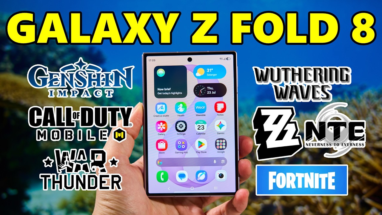 Gaming test - Samsung Galaxy Z Fold 8 with Snapdragon 8 Elite Gen 5 for Galaxy!