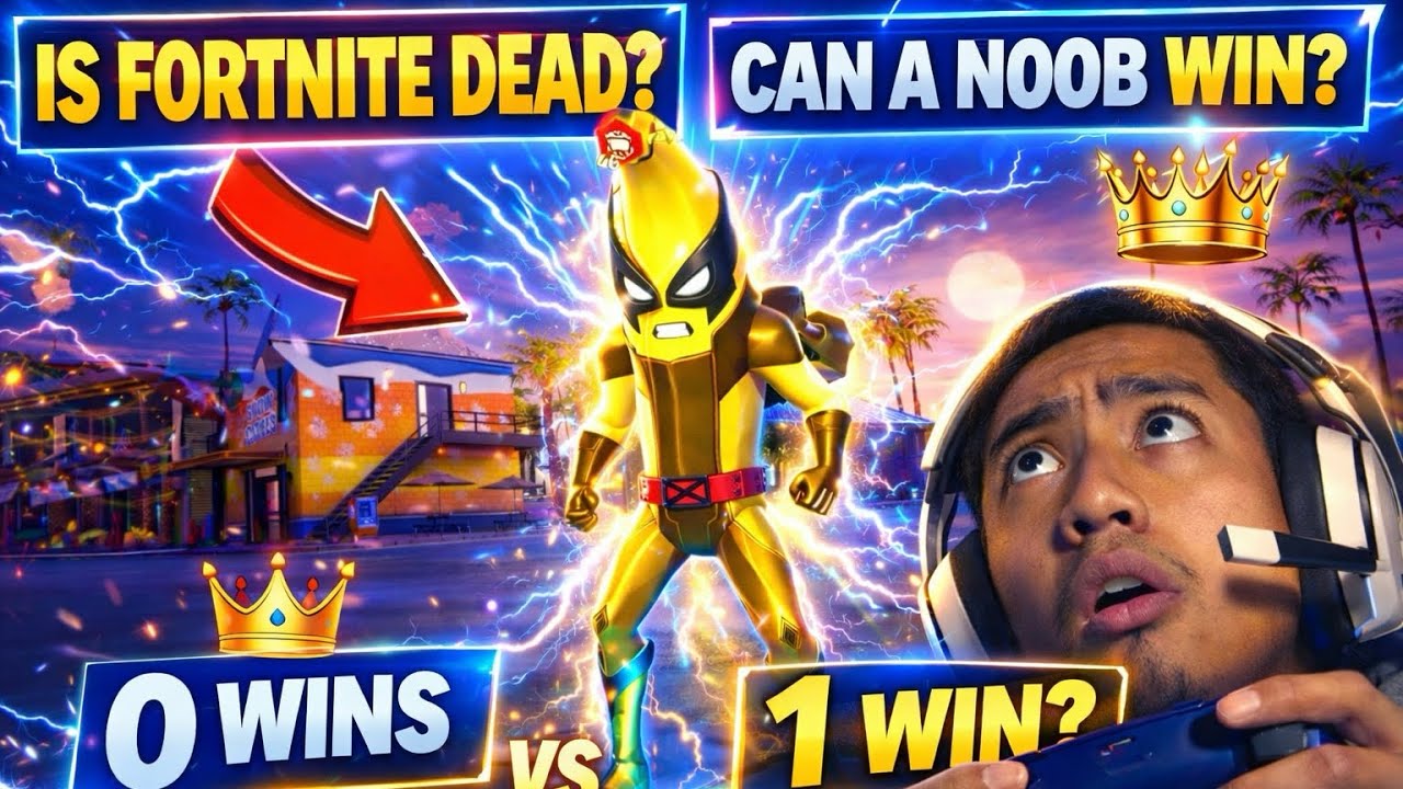 CAN A NOOB GET VICTORY ROYALE AT HIS FIRST TRY🏆