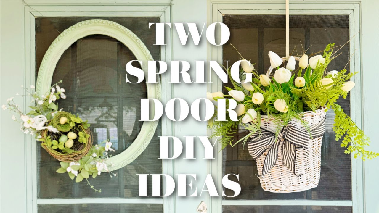 Two Spring Door Hanger Ideas to Try DIY SPRING DECOR