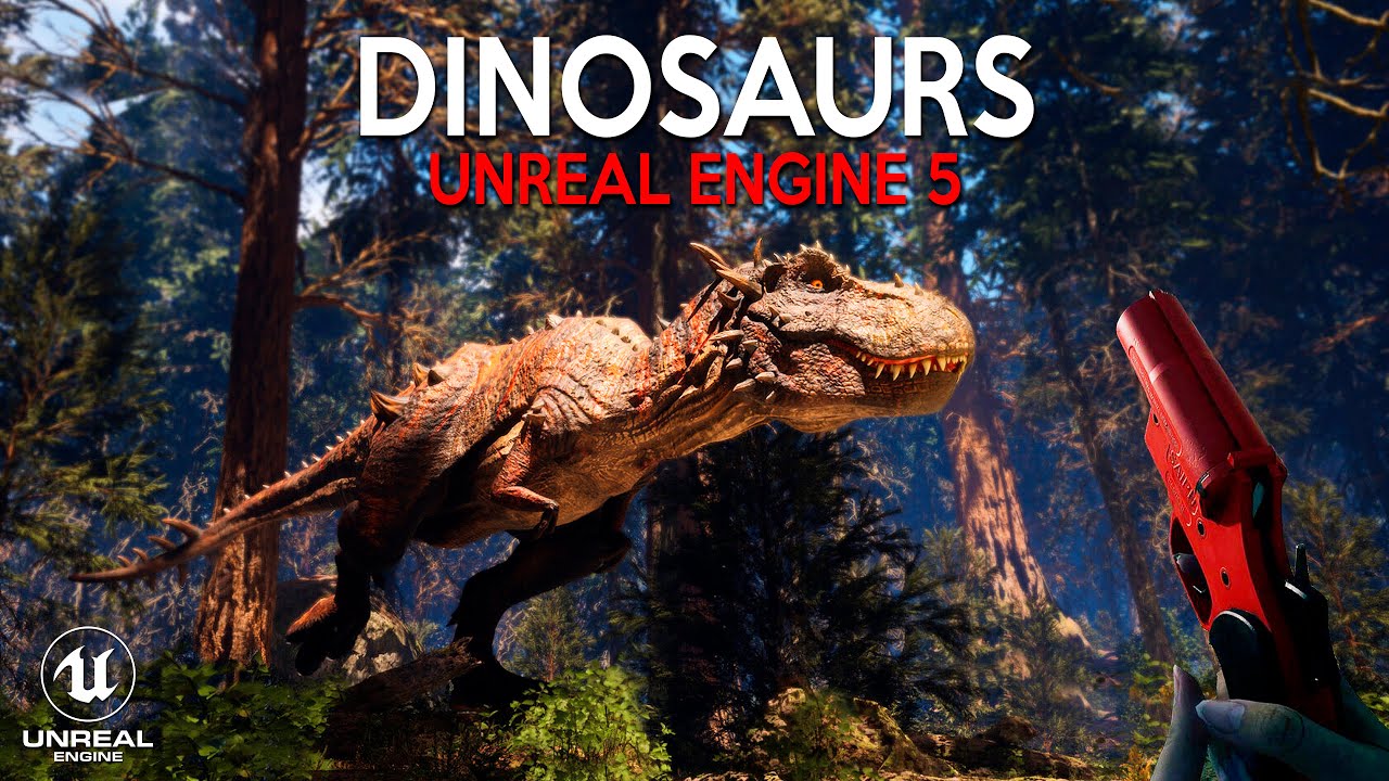 New Games with DINOSAURS in UNREAL ENGINE 5 and Unity coming out in 2023 and 2024