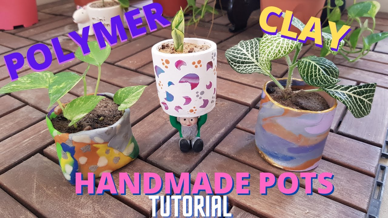 Handmade Polymer Clay Pot Tutorial