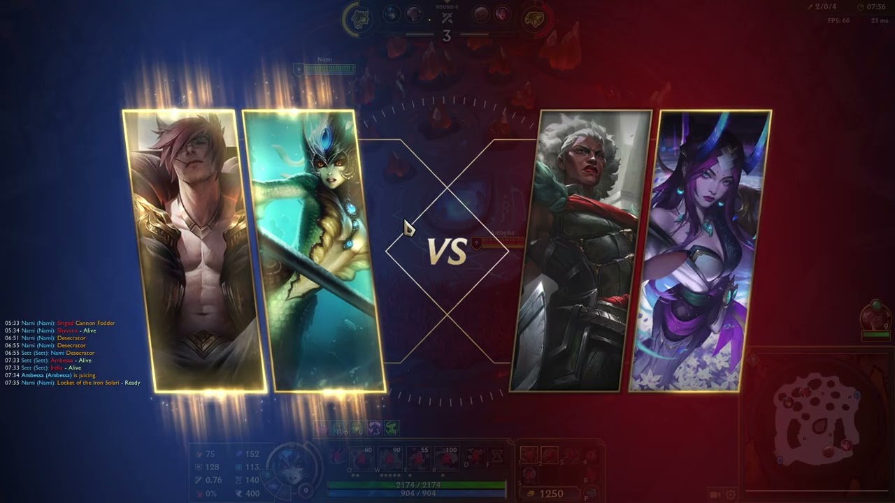 LoL Arena Nami+Sett 2nd place