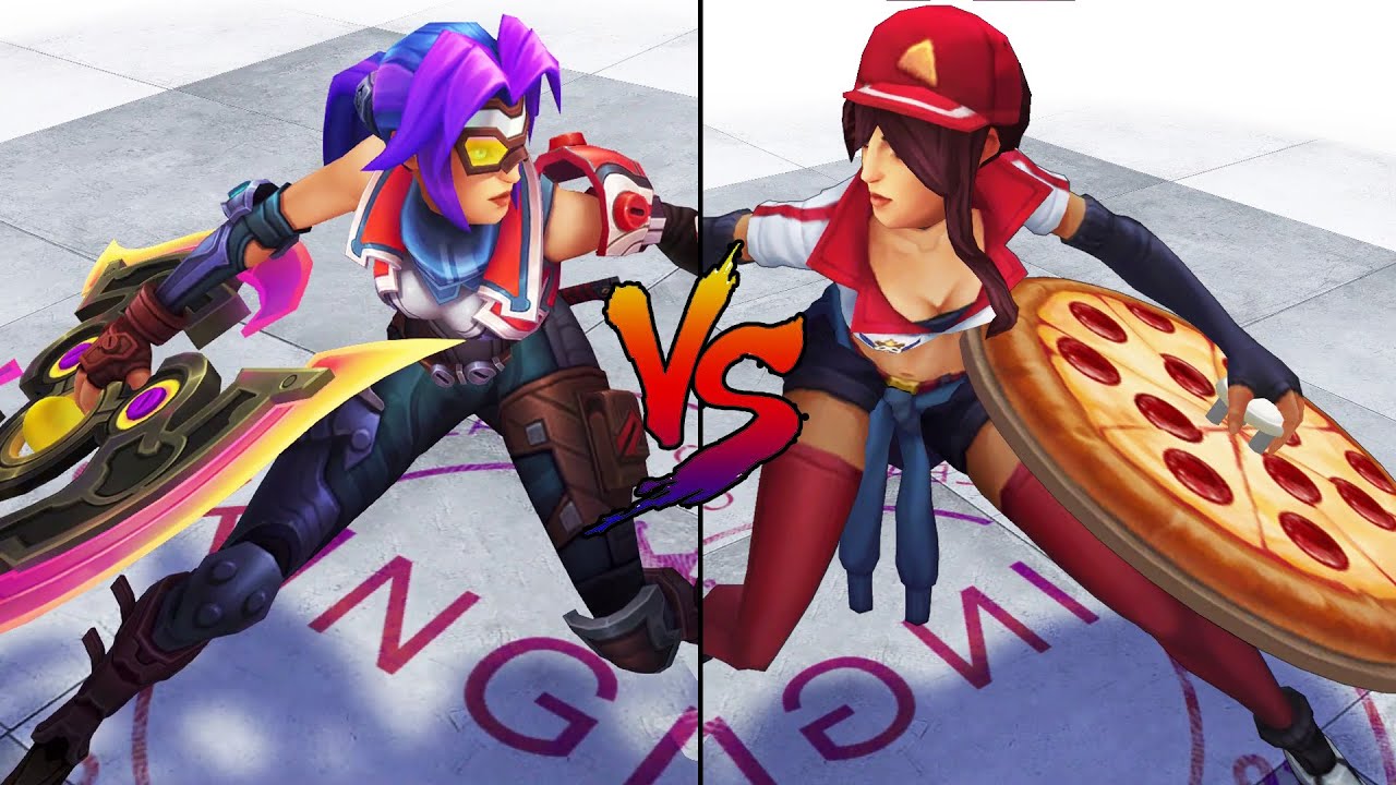 Odyssey Sivir vs Pizza Delivery Sivir Skin Comparison Spotlight (League of Legends)