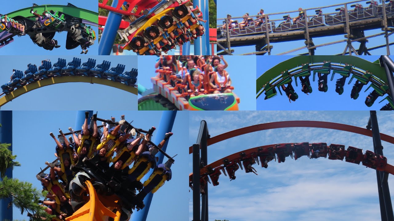 Six Flags Great Adventure 2023 Coaster Footage (No Copyright)
