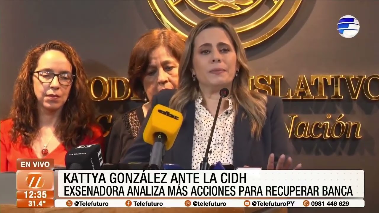 La exsenadora Kattya González ante la CIDH analiza más acciones para recuperar banca