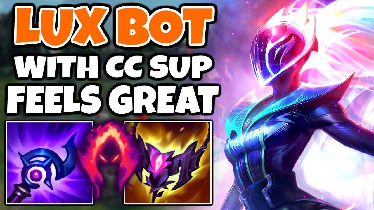 LUX BOT paired with ANY CC SUPPORT feels SO AMAZING to play | Off-Meta Climb | 13.13