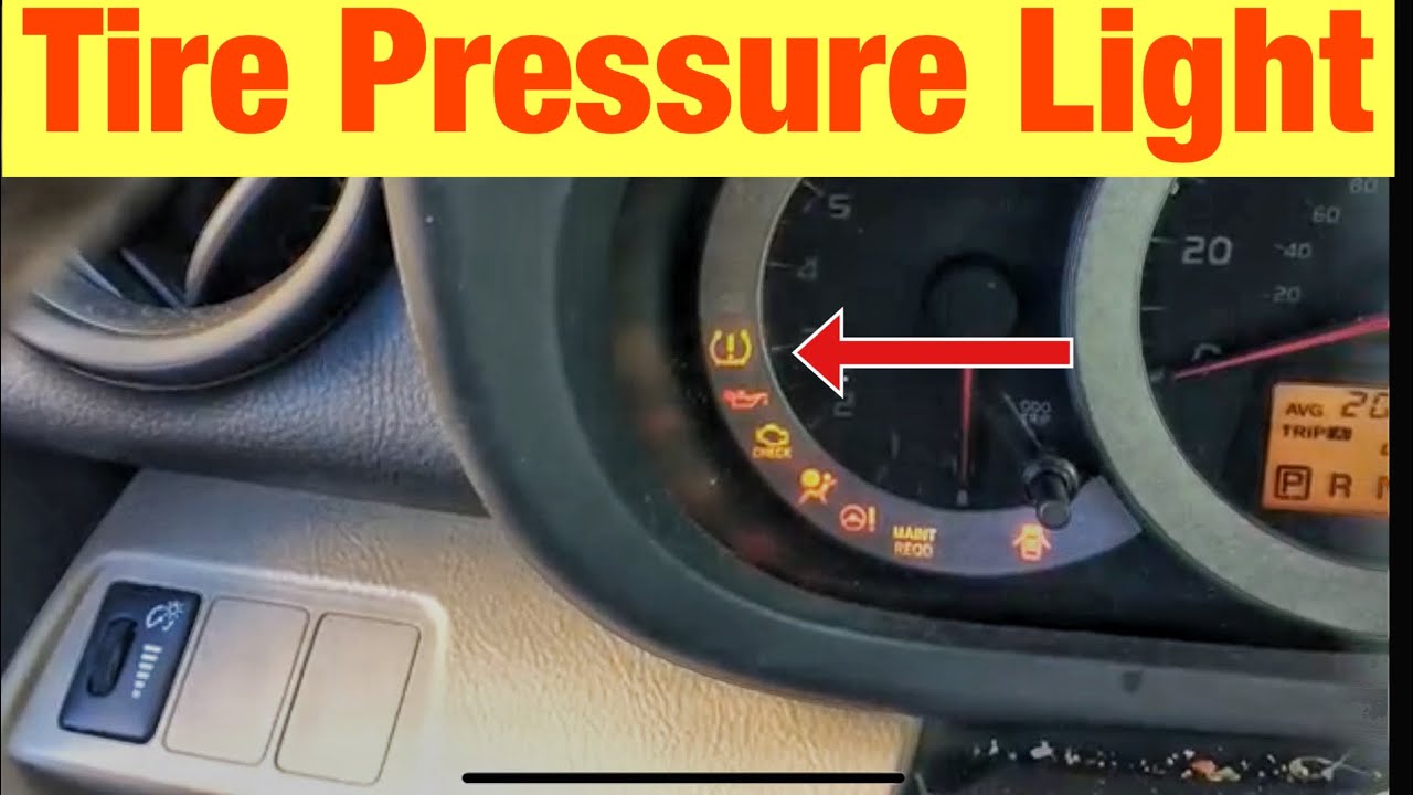 How To Turn Off Your Toyota RAV4's Tire Pressure Light