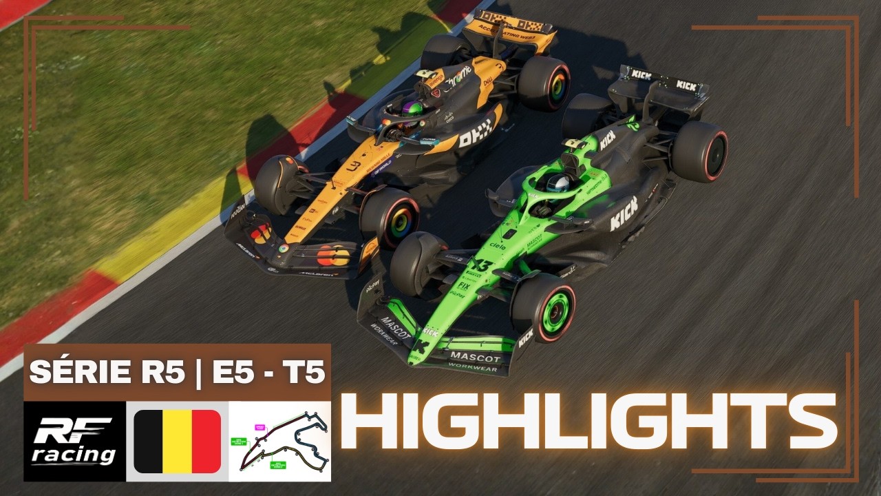 F1 25 - BÉLGICA - SPA-FRANCORCHAMPS 🇧🇪 | RFR LEAGUE - SÉRIE R5 - HIGHLIGHTS | ETAPA 5 | TEMPORADA 5