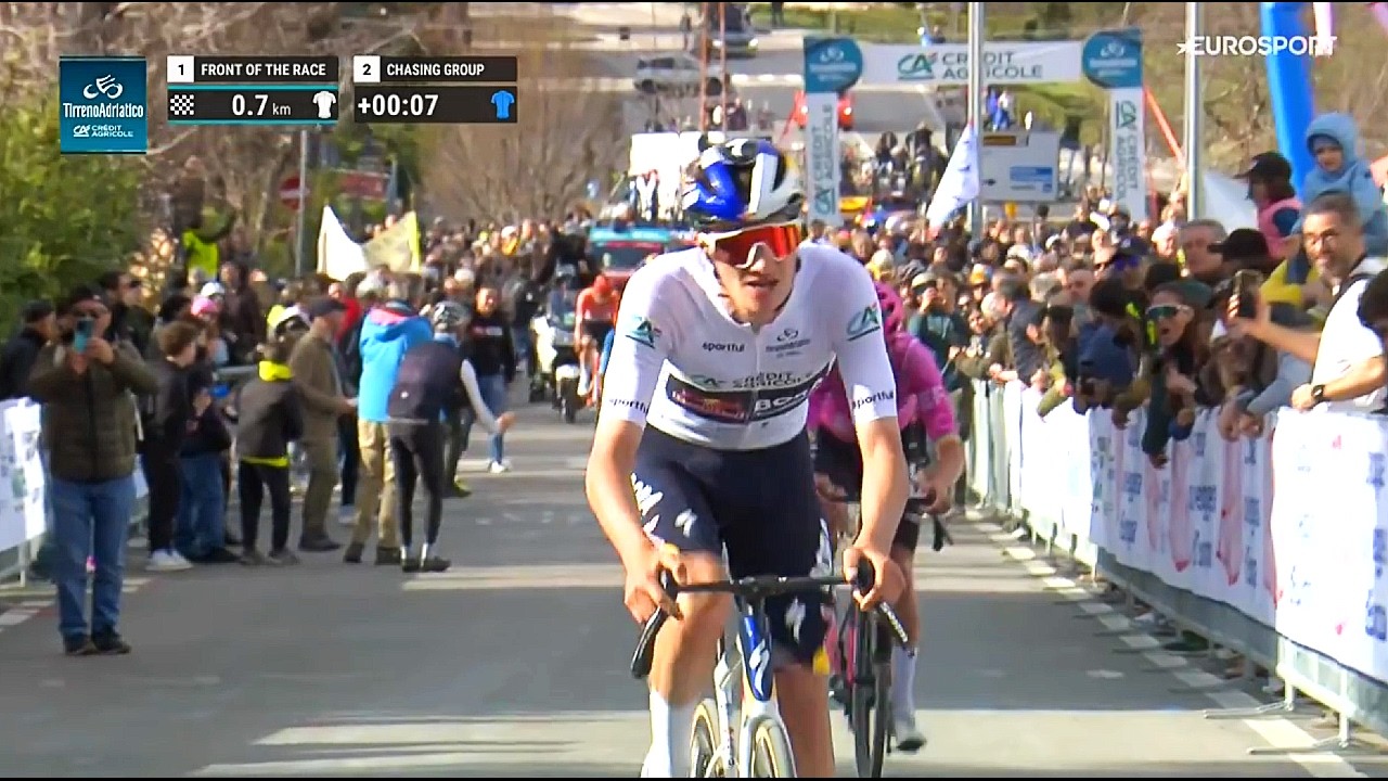 Giulio Pellizzari ATTACCA Isaac Del Toro | I VERI HIGHLIGHTS | Tirreno-Adriatico 2026 Tappa 6