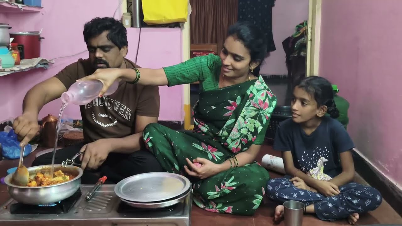 ఈ రోజు మా ఆయన చికెన్, చికుడుకాయ కర్రీ చేస్తున్నారు//Today chicken curry//trending//viral video 