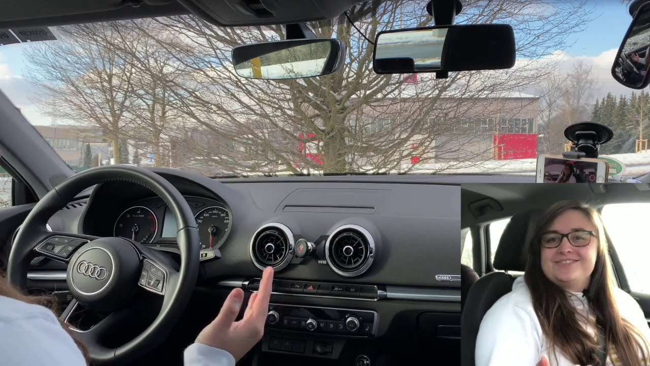 🚗❄️ Streckenkunde in Lüttringhausen bei Schnee ☃️☀️ virtuelle Fahrstunde - Fahrschule - Führerschein