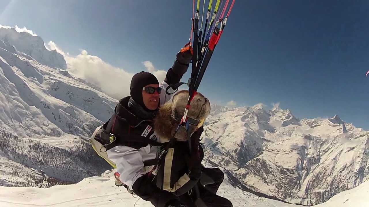 Zermatt Paragliding Tandemflight Rothorn-Zermatt 3 Girls from China