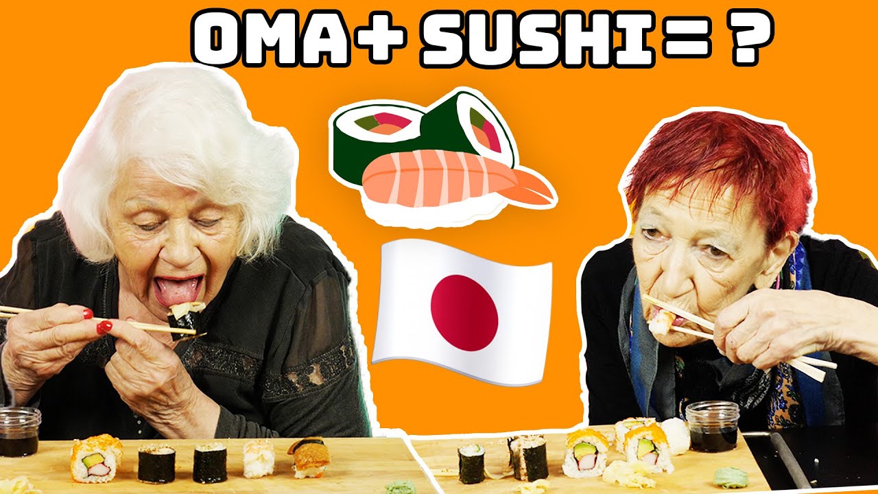 Omas probieren zum ersten Mal SUSHI