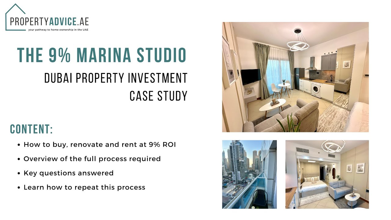 How I got 9% TRUE ROI from a Dubai Marina Studio Apartment - Case Study